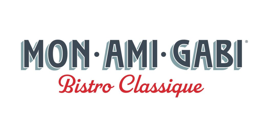 Mon Ami Gabi logo. Located at the Paris Las Vegas on the Las Vegas Strip.