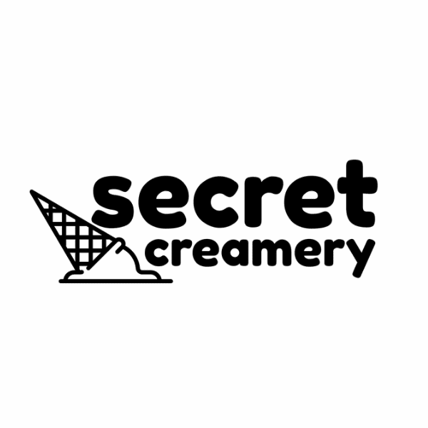 Secret Creamery logo. Secret Creamery is located inside the Fashion Show Mall on the Las Vegas Strip.